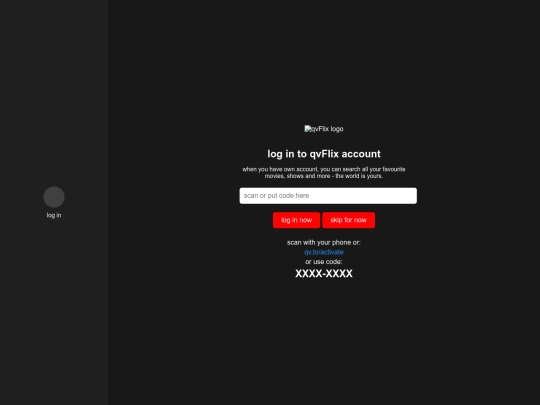login screenshot