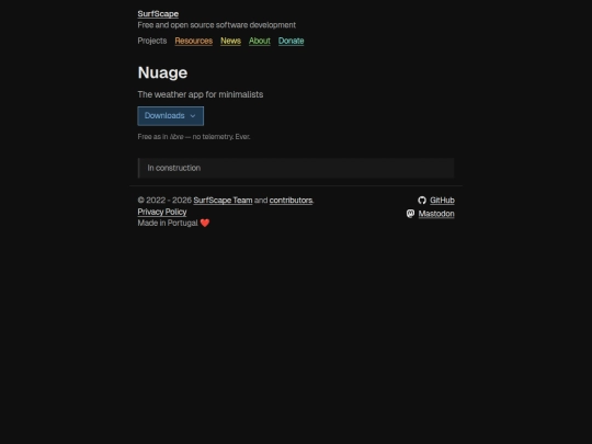 projects/nuage screenshot