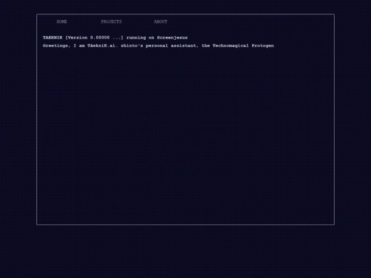 Taeknik/home screenshot