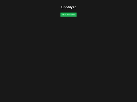 main/CoolStuff/projects/Spotilyst screenshot