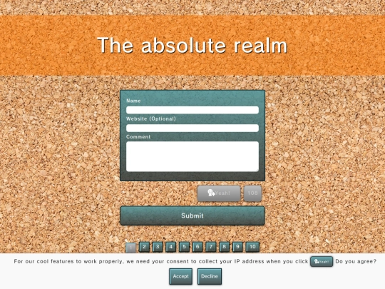 main/guestbook screenshot