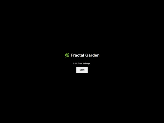 fractal garden screenshot