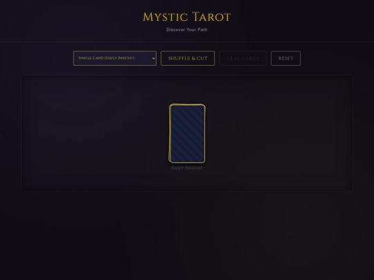 tarot screenshot