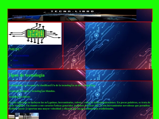 archivopagina/pagina estatica/tecnolo screenshot