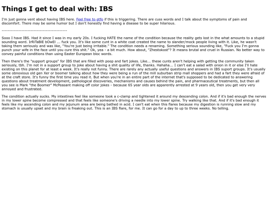ibs screenshot