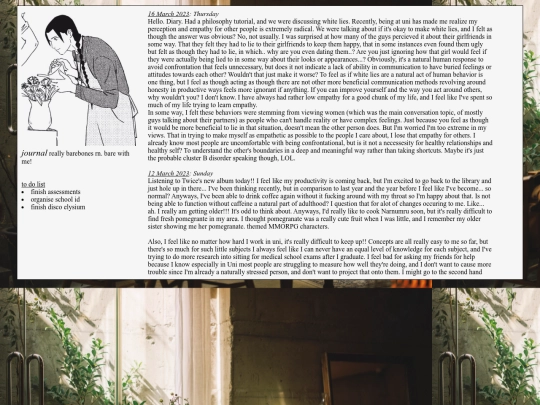 journal screenshot