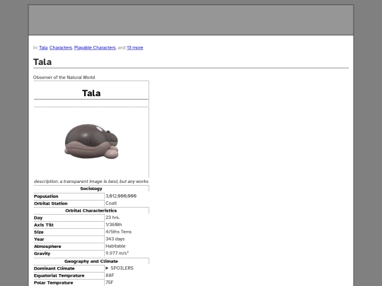 tala wiki page for fun/talagenshinimpact screenshot