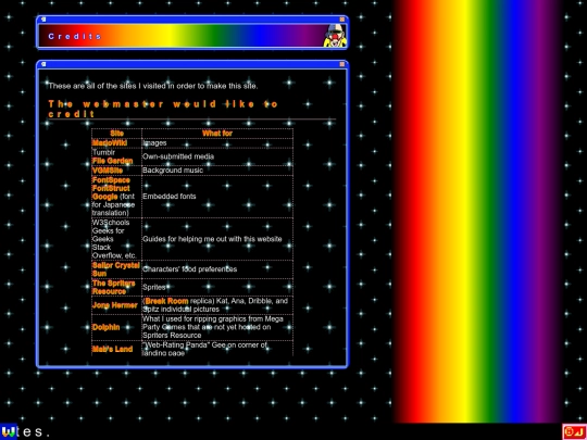 credits screenshot