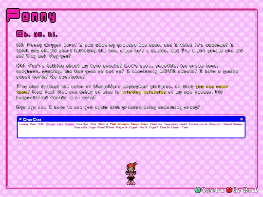 party/bios/penny screenshot