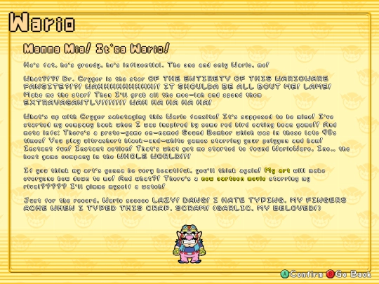 party/bios/wario screenshot