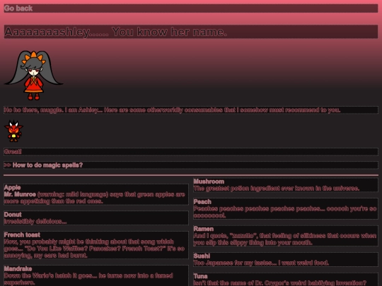retro/ashleypage screenshot