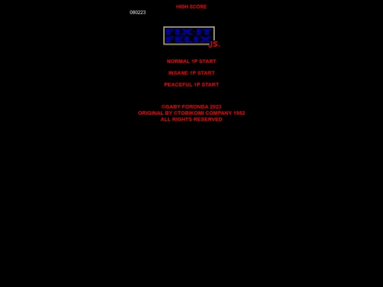 retro/wir/gametitle screenshot
