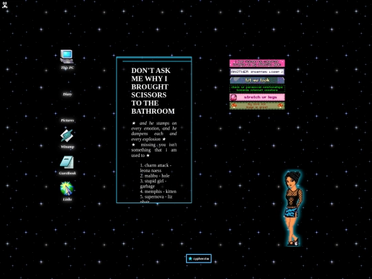 playlists/dontaskmewhyibroughtscissorstothebathroom screenshot