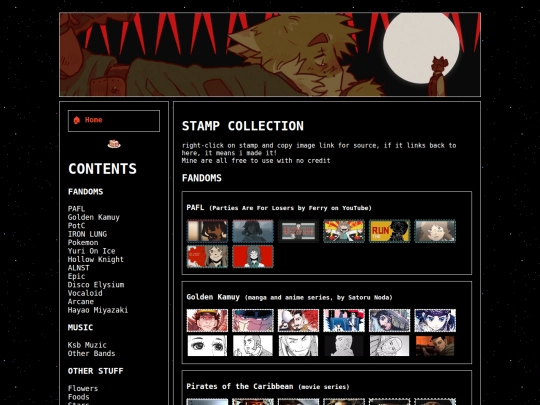 stamps screenshot
