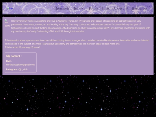 aboutme screenshot
