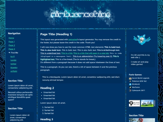 index screenshot
