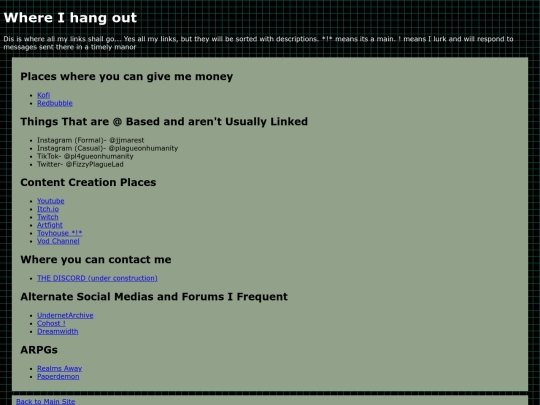 sitelist screenshot