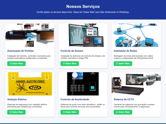 servicos screenshot