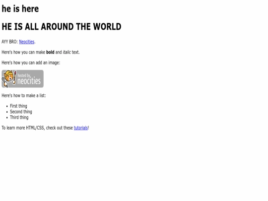 index screenshot