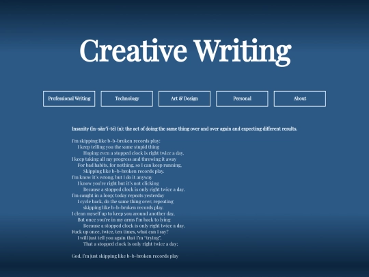 content/creativewriting/Insanity screenshot