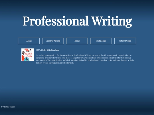 professionalwriting screenshot