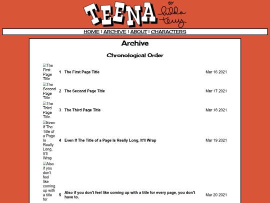 archive screenshot