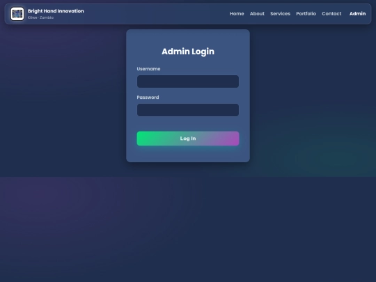 login screenshot