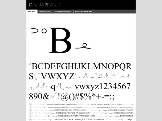 webfontkit-20250209-083840/conlang-regular-demo screenshot