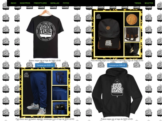 tienda screenshot