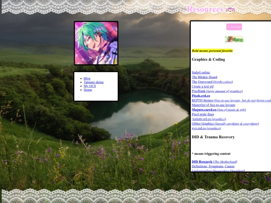 pages/resources screenshot