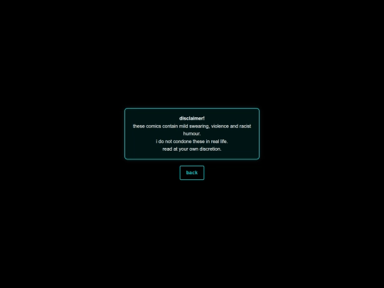 disclaimer screenshot