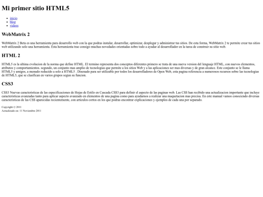 index screenshot