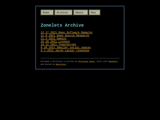 archive screenshot