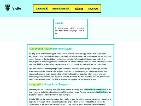 writings/books screenshot