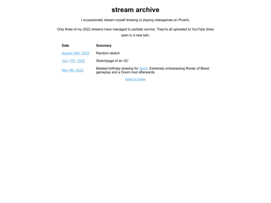 streams screenshot
