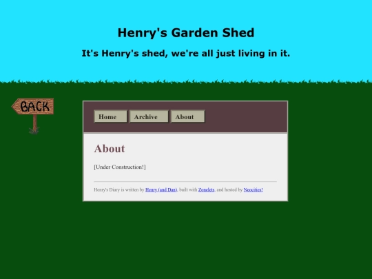 blog/about screenshot