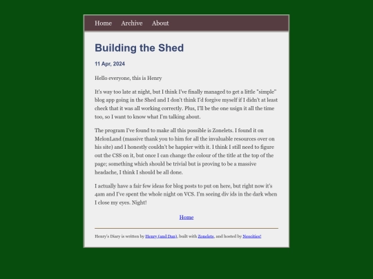 blog/posts/2024-04-11-Building-the-Shed screenshot