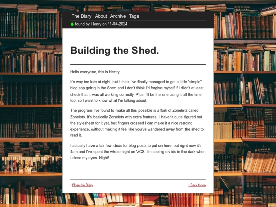 zonelots/posts/2024-04-11-Building-the-Shed screenshot