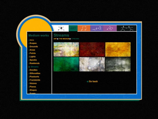 art/medium/streams screenshot