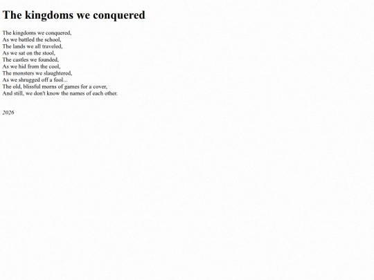 poems/kingdoms screenshot