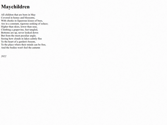 poems/maychildren screenshot