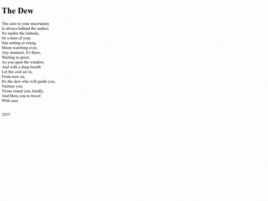 poems/thedew screenshot