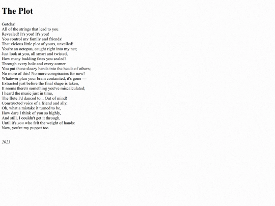 poems/theplot screenshot