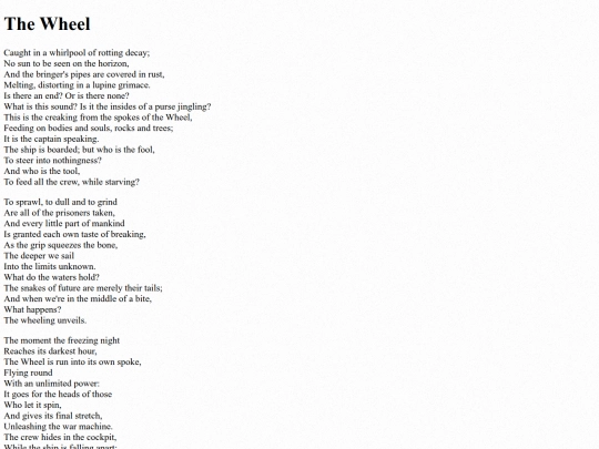 poems/thewheel screenshot