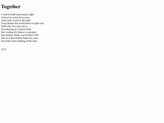 poems/together screenshot