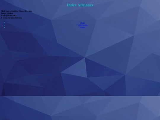 indexaficiones screenshot