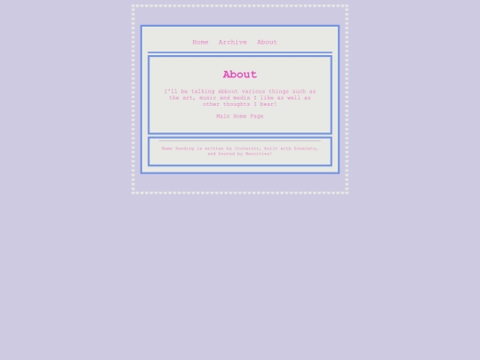 Blog/about screenshot