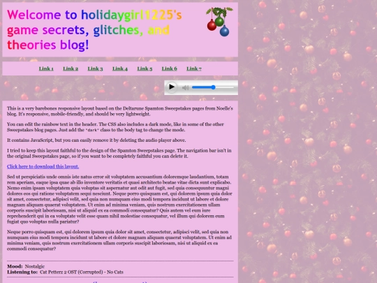 mine/layouts/holiday screenshot