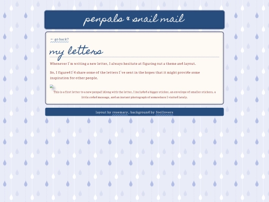 shrines/penpals/myletters screenshot