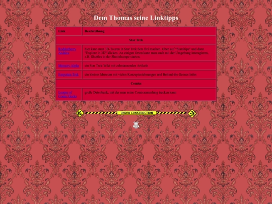 links screenshot